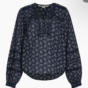 Veronica Beard NWT Kent Cotton Floral Blouse in size 0